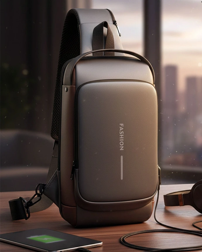 waterproof cross-sling backpack lightweight travel bag