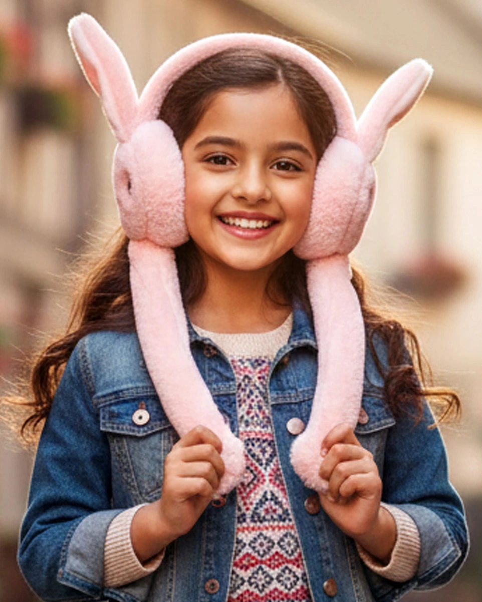 soft solid color kids muffler for winter wear