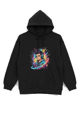 Dundri kids hoodie premium 320 GSM cotton bio-washed pre-shrunk ultra soft comfort fit