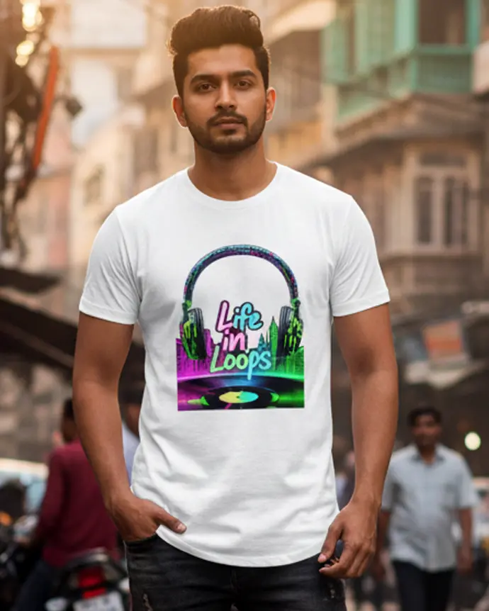 Dundri Longline Curved T-Shirt – Timeless and Comfortable Tee Dundri Men’s Longline Curved T-Shirt – Classic Edition, Premium Cotton