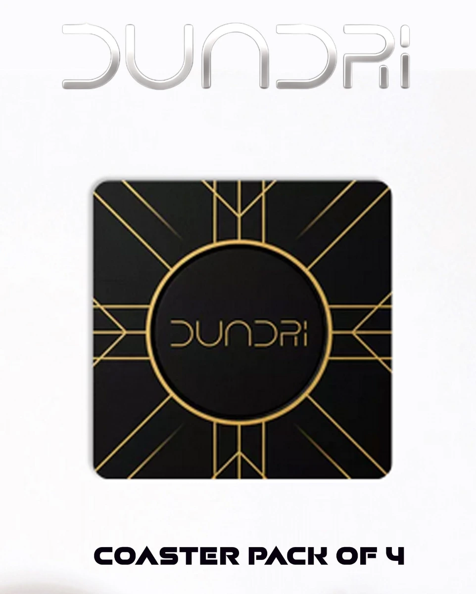 Dundri premium coasters set stylish protective tabletop accessories