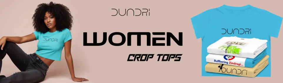 Dundri Women’s Crop Tops – Stylish & Comfortable Collection