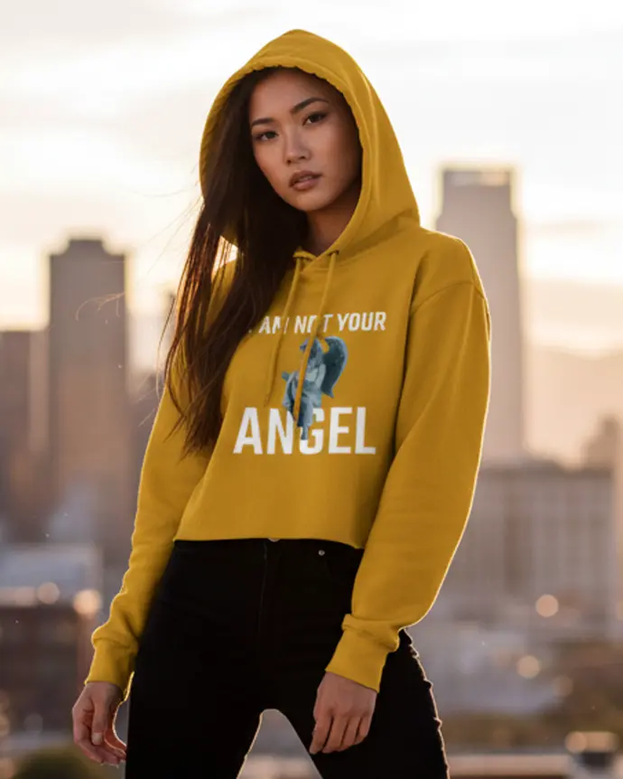 Dundri Oversized Women’s Crop Hoodie – Cozy & Casual Streetwear Style