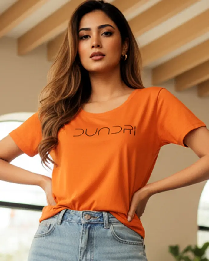 Dundri Women’s Classic Half Sleeve T-Shirt – Soft Cotton, Comfortable Fit