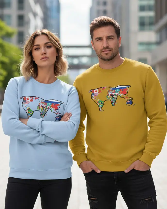 Dundri Unisex Sweatshirt – Minimal Dundri Unisex Sweatshirt – Minimal Design, Soft Premium Fabric