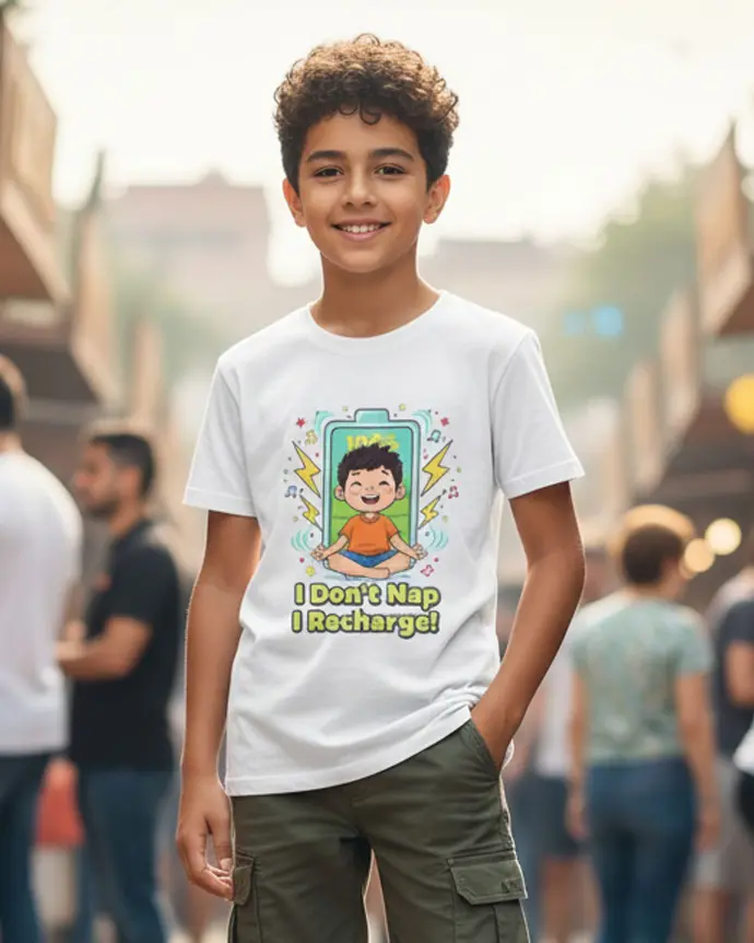 Dundri Boys T-Shirt Minimal Soft Cotton Tee