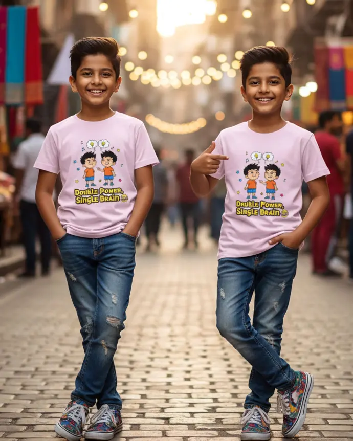 Dundri Twin Boys T-Shirt Partner in Crime Premium Tee