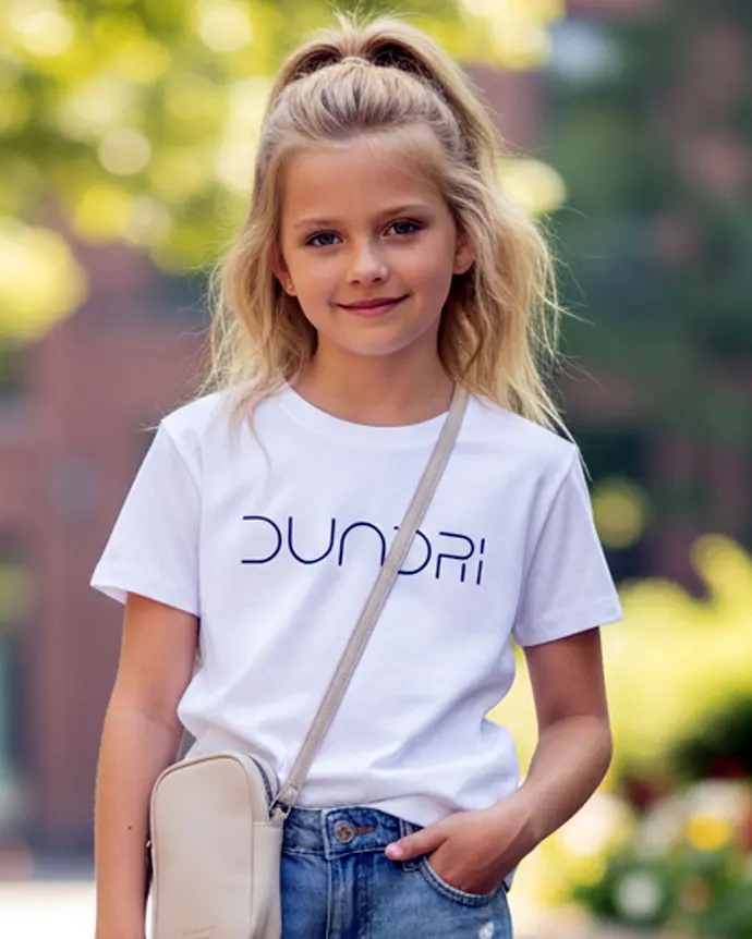 Dundri Girls T-Shirt – Rainbow Fun Dundri Girls T-Shirt Rainbow Fun Playful Cotton Tee