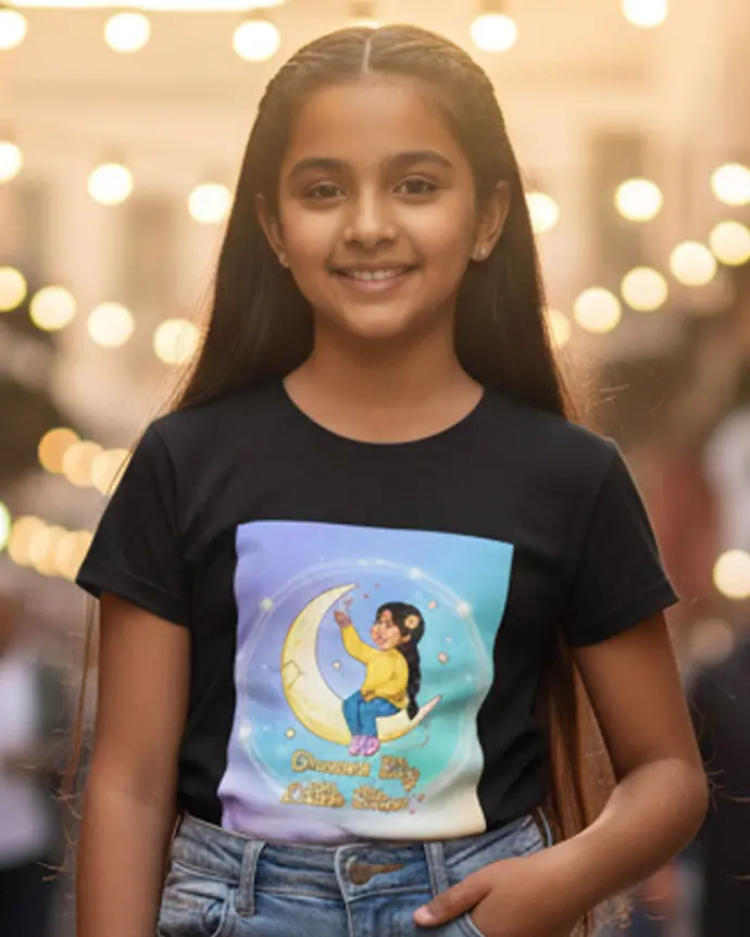 Dundri Girls T-Shirt – Summer Vibes Dundri Girls T-Shirt Summer Vibes Stylish Cotton Tee