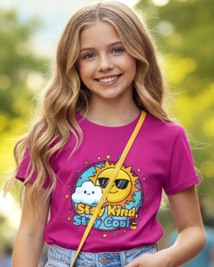 Dundri Girls T-Shirt – Magic Garden Dundri Girls T-Shirt Magic Garden Playful Cotton Tee