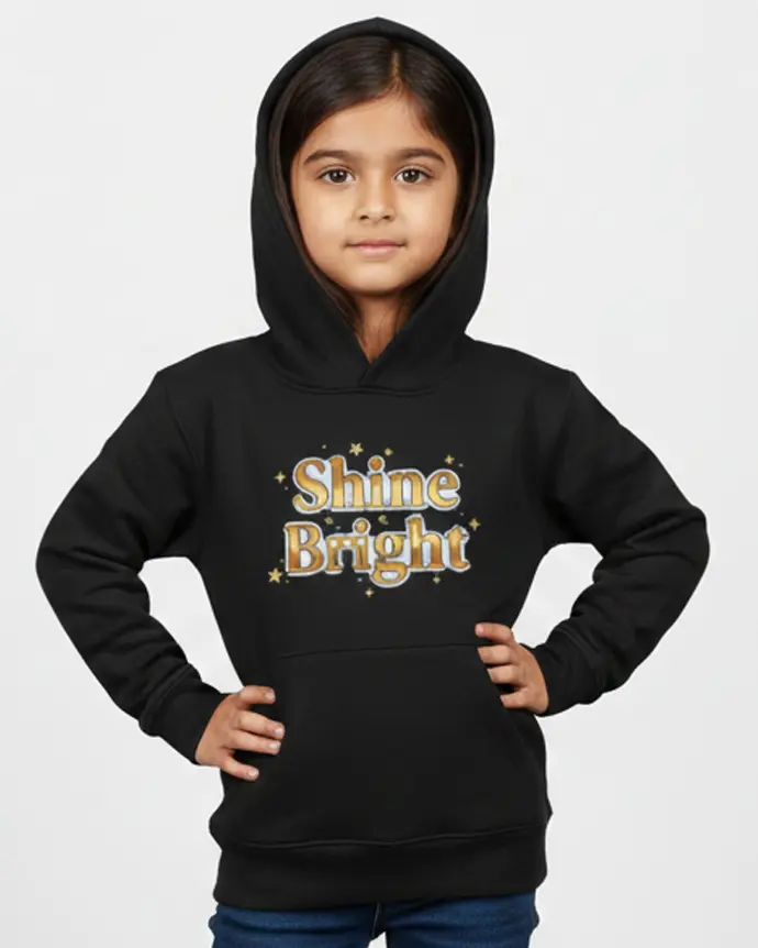 Dundri Kids Hoodie – Thunder Dundri Kids Hoodie Thunder Fleece Warm