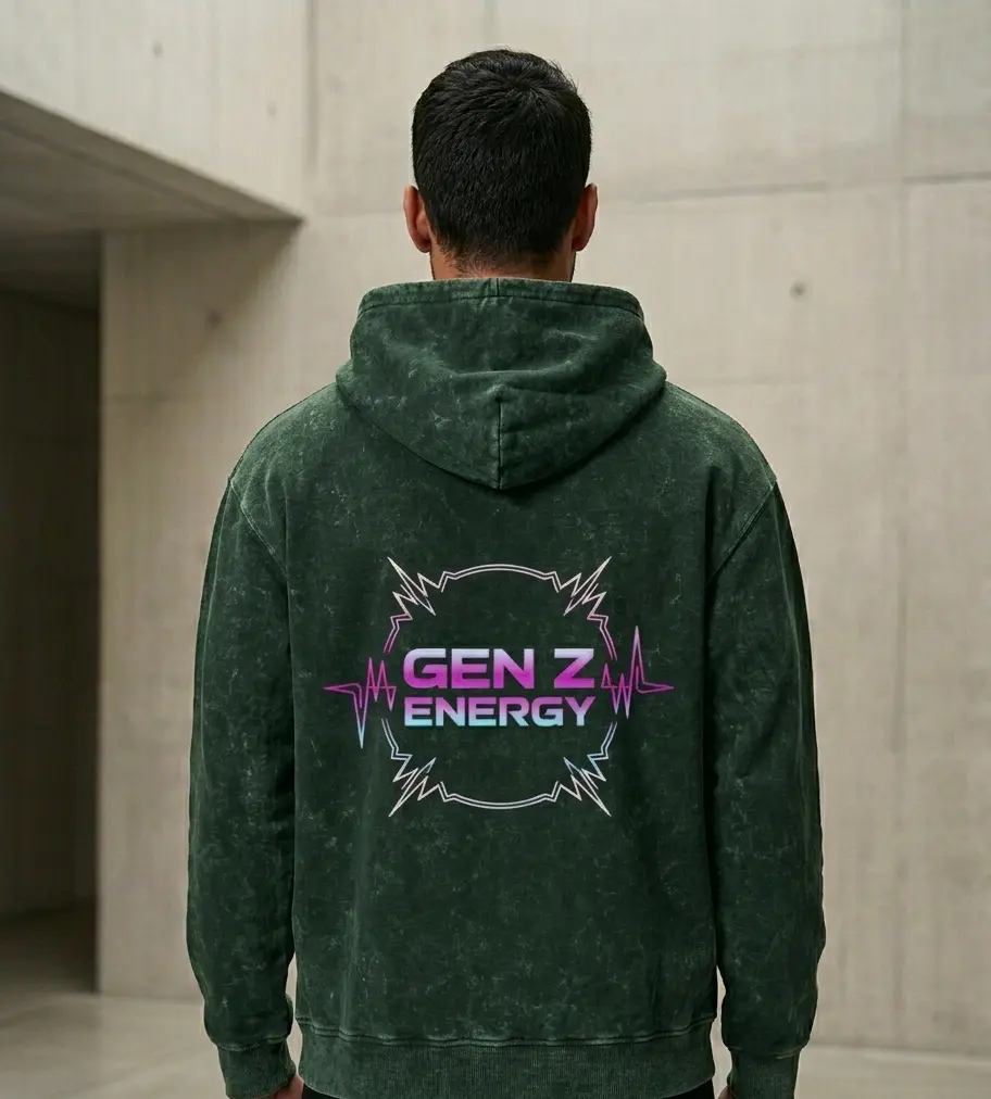 Dundri Gen Z Energy Men Acid Washed Hoodie Back Side.webp