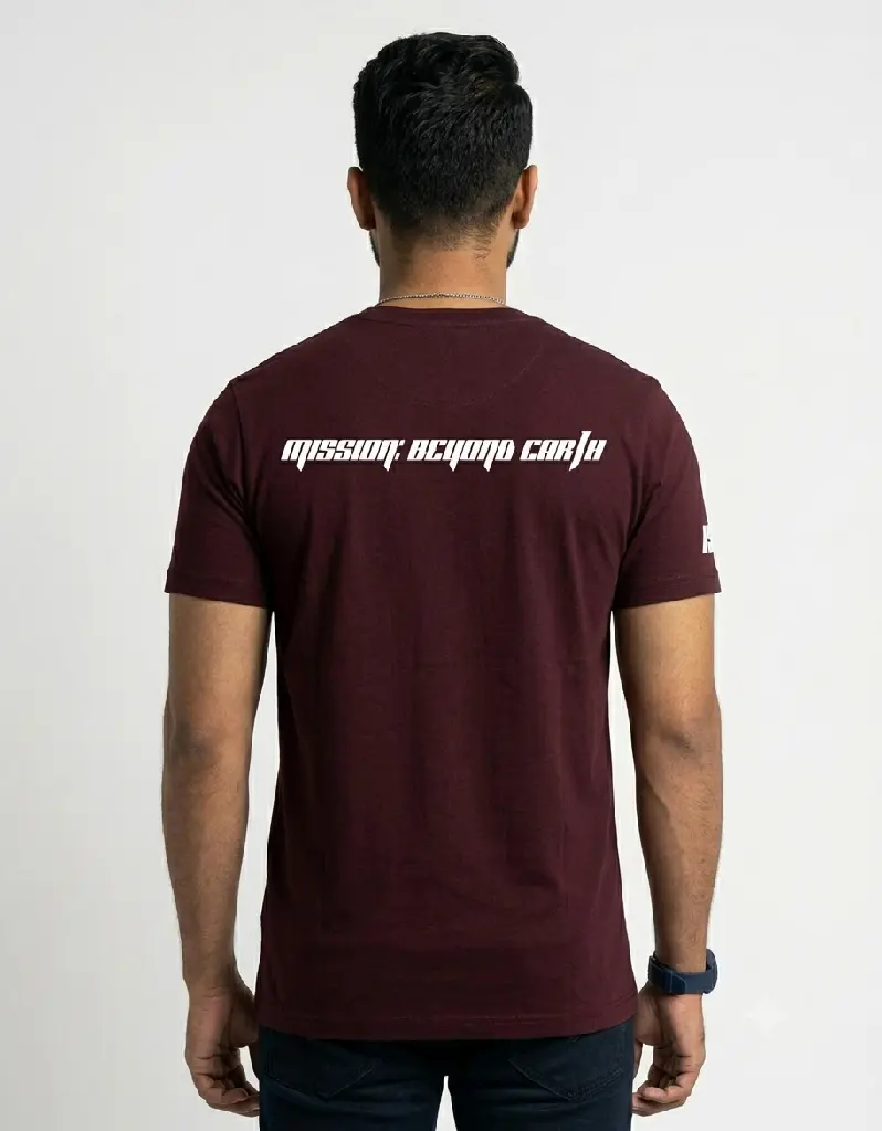 Dundri Men ISRO Supima T-Shirt Back Side.webp