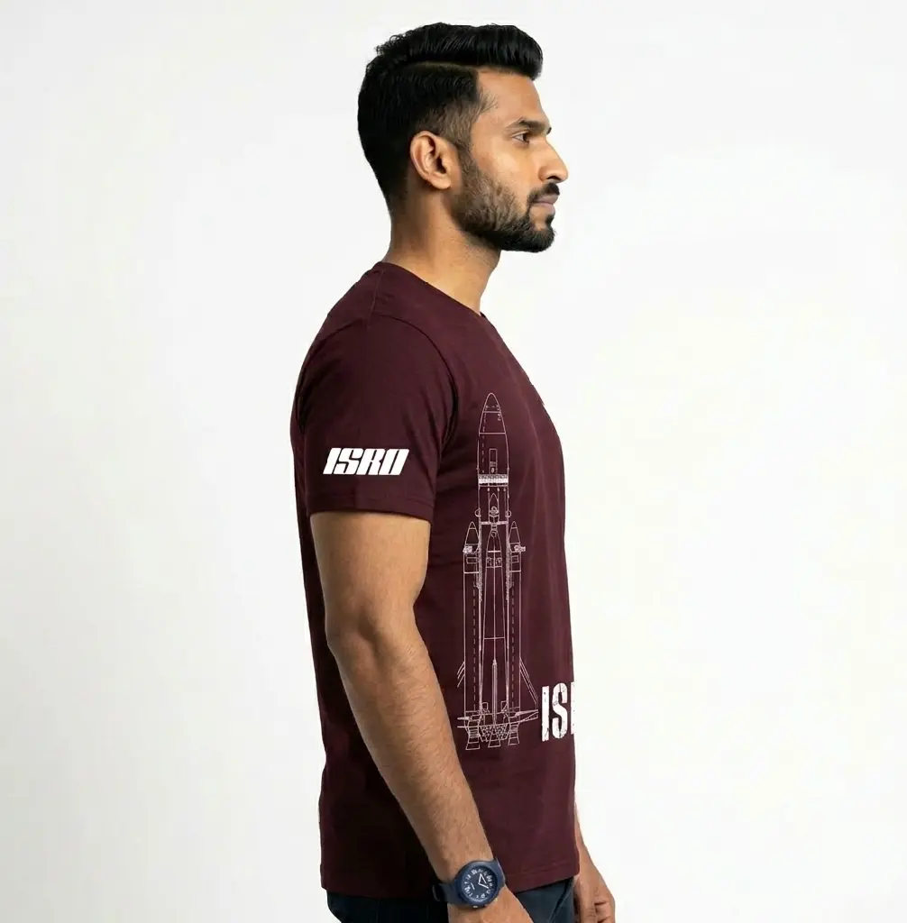 Dundri Men ISRO Supima T-Shirt right side.webp