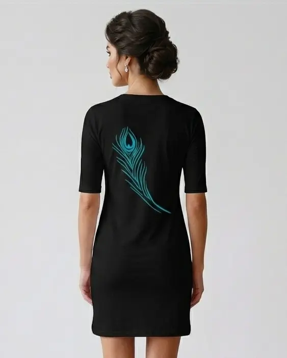 Dundri Women Faither T-Shirt Dress Back Side.webp