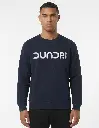 Dundri Puff Text Logo Unisex Sweatshirt Navy Blue.webp