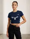Dundri Egle Map Women Baby Tee Navy Blue.webp