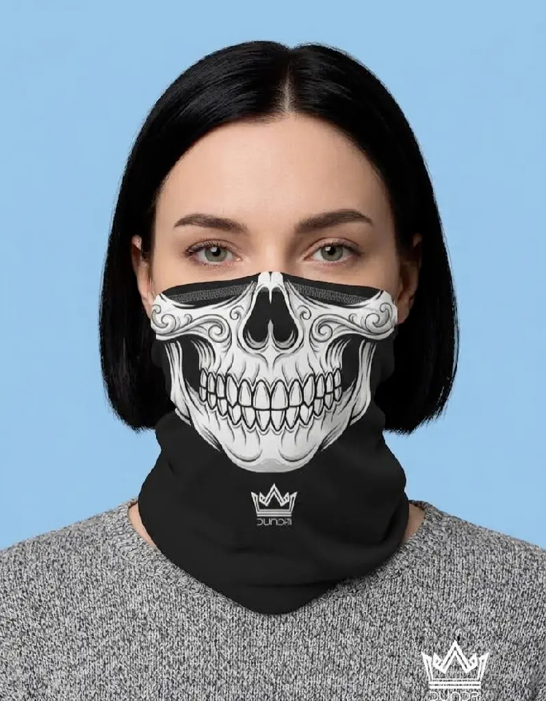 Dundri Skull Black Aop Face Bandana Female.webp