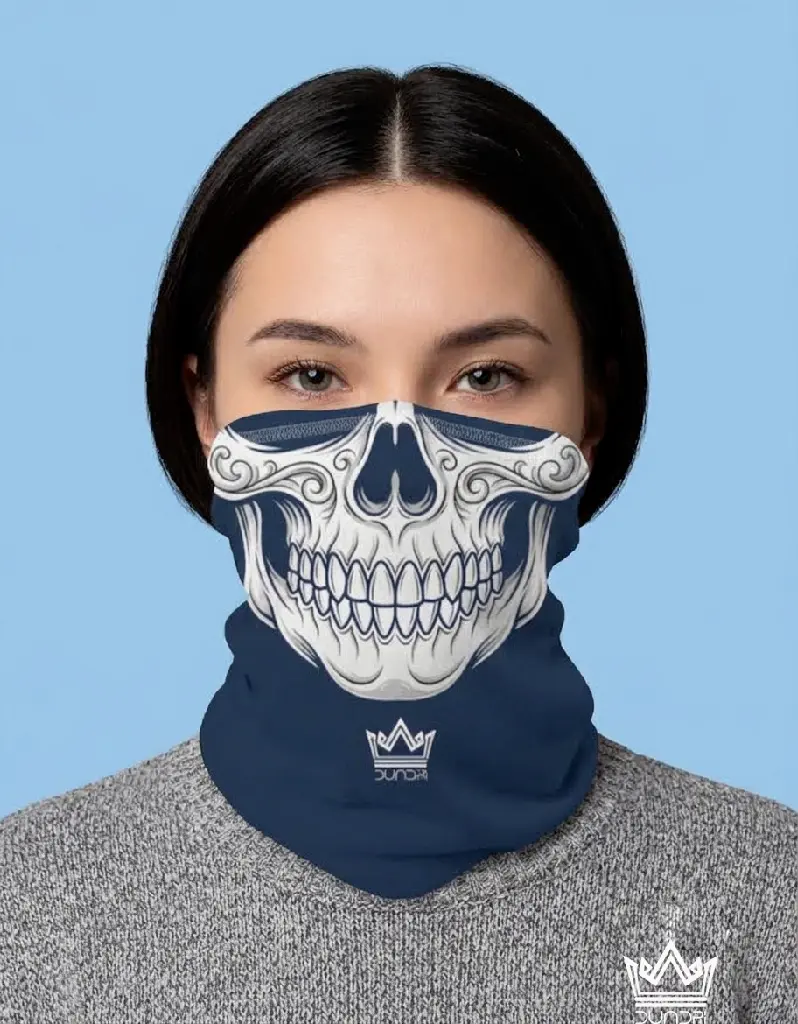 Dundri Skull Blue Aop Face Bandana Female.webp