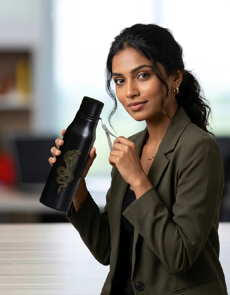 Dundri Snake Water Bottle - Engraving model.webp
