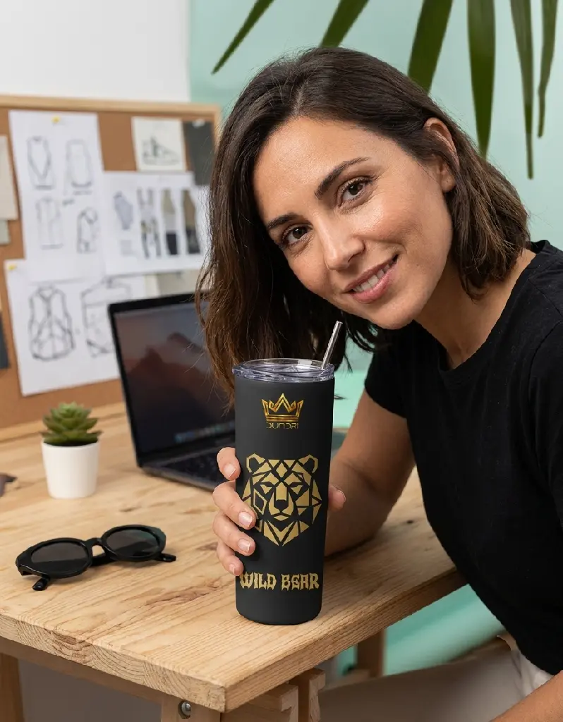 Dundri Wild Bear Tumbler Bottle Model.webp