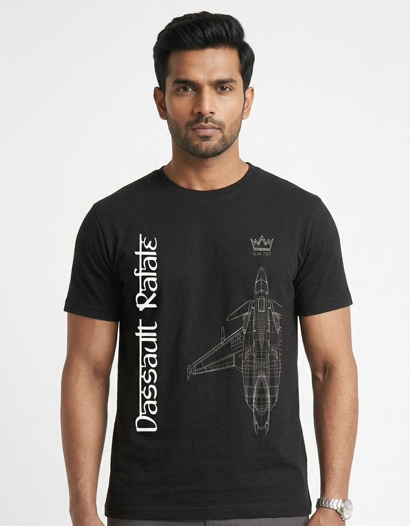 Dundri Men Dassault Rafale Supima T-Shirt