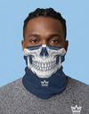 Dundri Skull Blue Aop Face Bandana